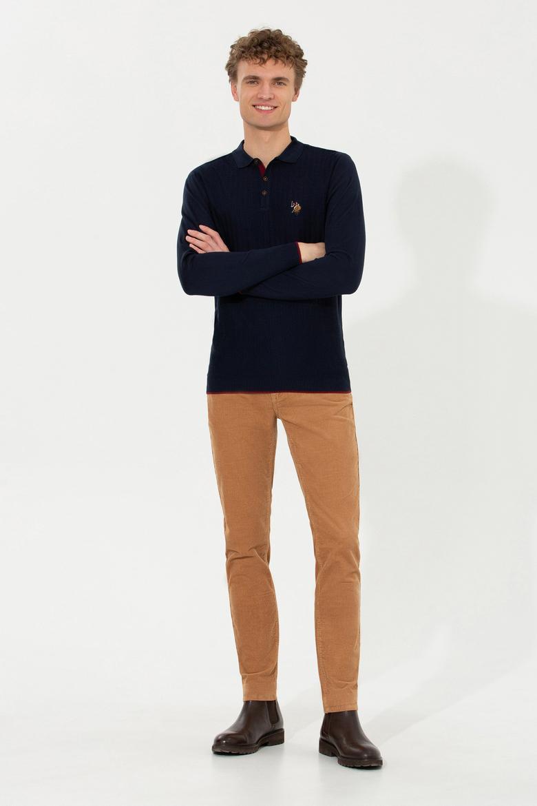 Erkek Lacivert Triko Kazak - 50256197012