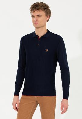 Erkek Lacivert Triko Kazak - 50256197012