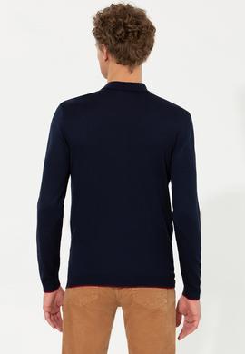 Erkek Lacivert Triko Kazak - 50256197012