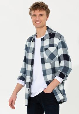 Erkek Mavi Jean Gömlek - 50252959011