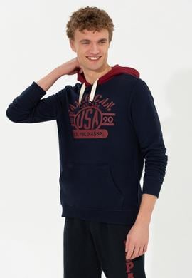 Erkek Lacivert Kapüşonlu Sweatshirt - 50257171008
