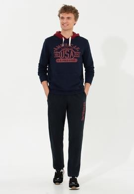 Erkek Lacivert Kapüşonlu Sweatshirt - 50257171008