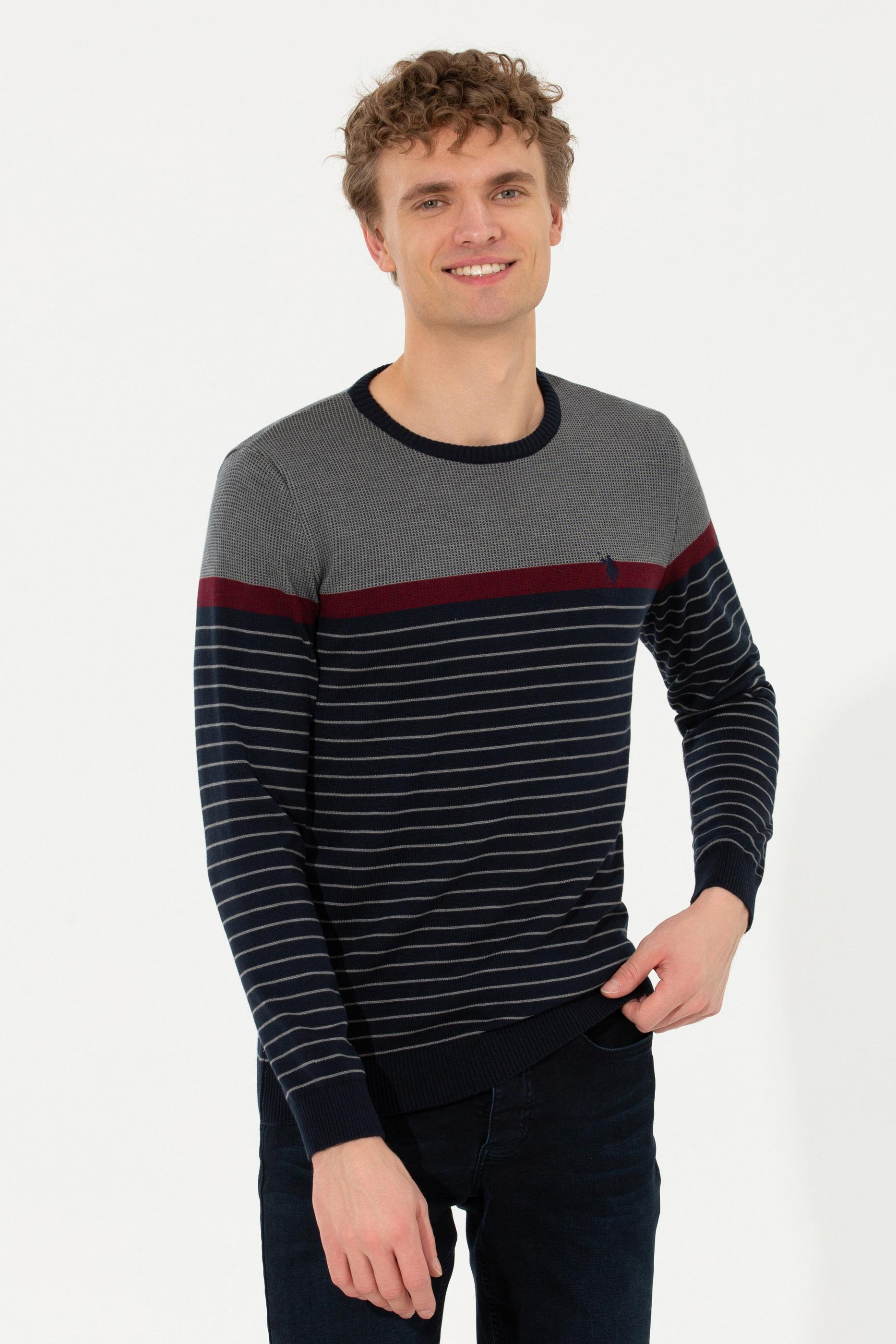 Erkek Lacivert Kazak