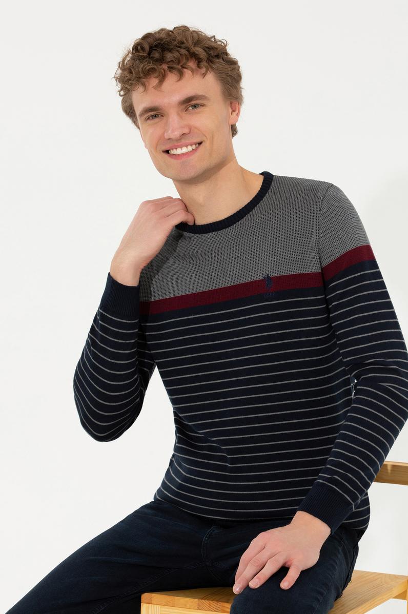 Erkek Lacivert Kazak