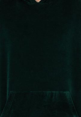 Erkek Yeşil Kapüşonlu Sweatshirt - 50253913024