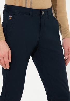 Erkek Lacivert Kanvas Pantolon - 50263741071