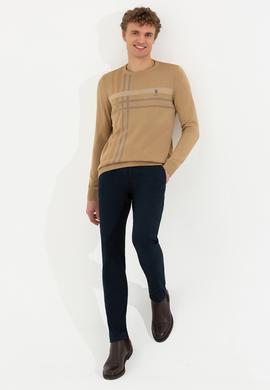 Erkek Lacivert Kanvas Pantolon - 50263741071