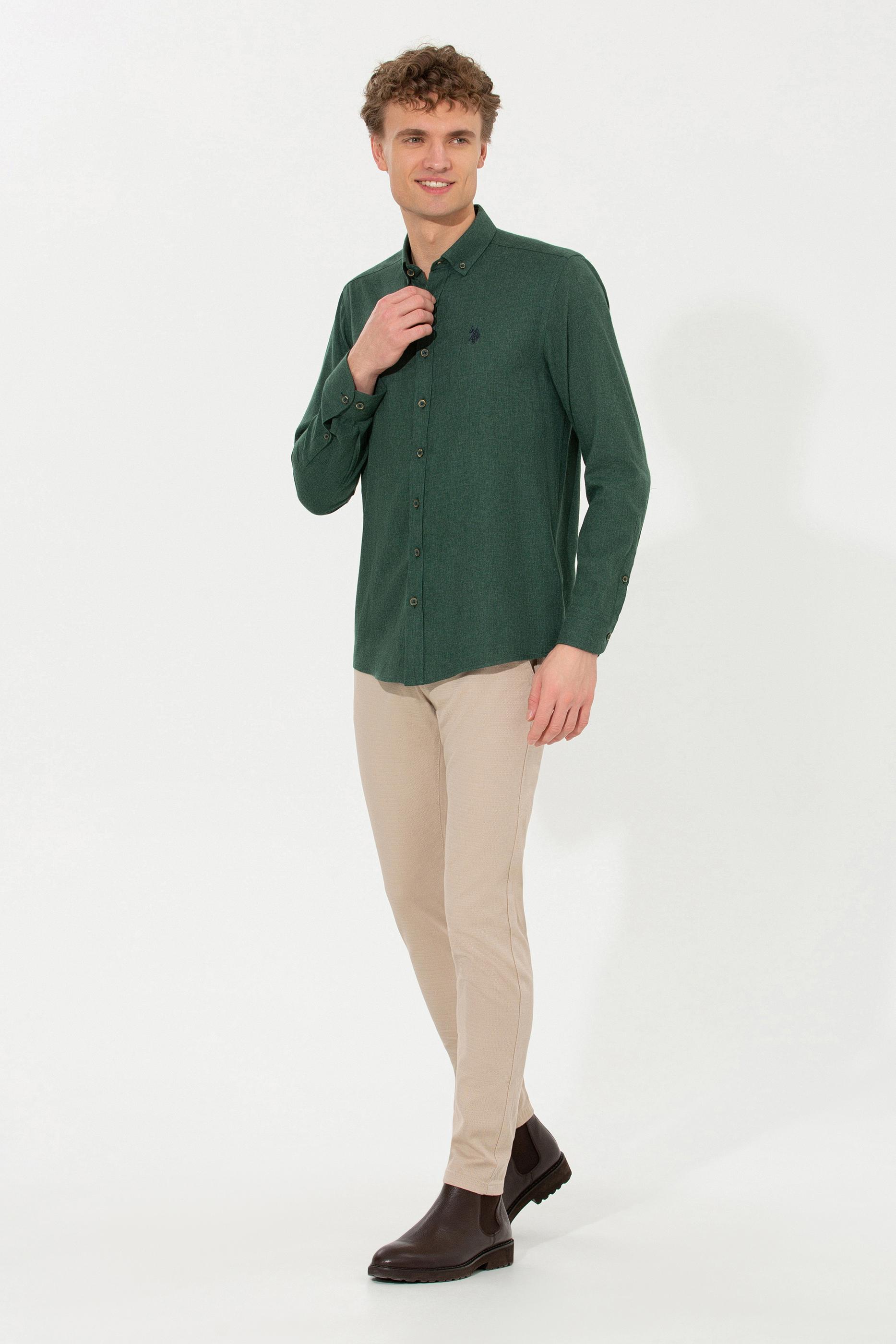 Erkek Taş Kanvas Pantolon