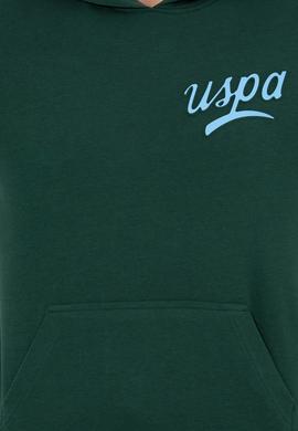 Erkek Yeşil Kapüşonlu Sweatshirt - 50253314013