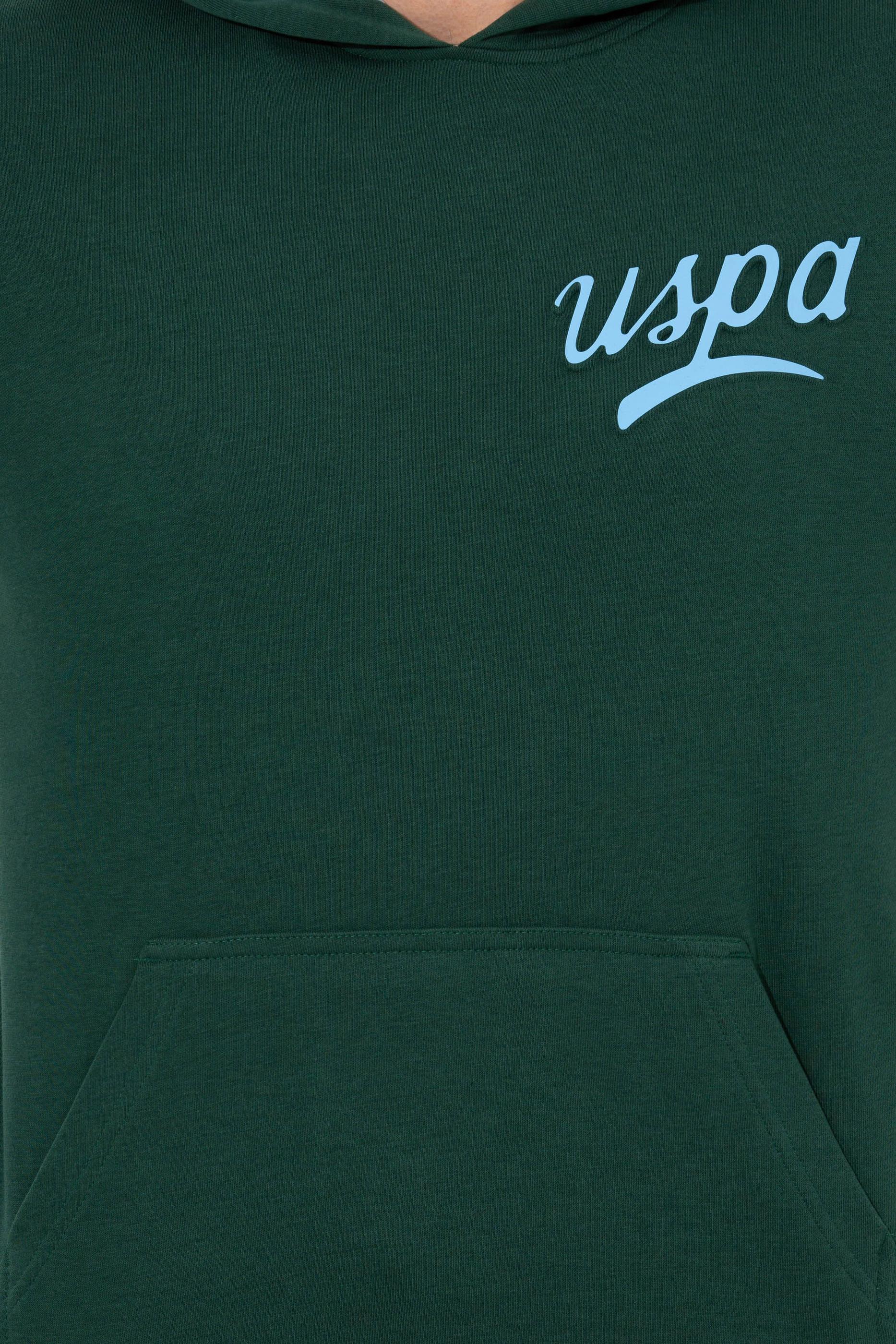 Erkek Yeşil Kapüşonlu Sweatshirt