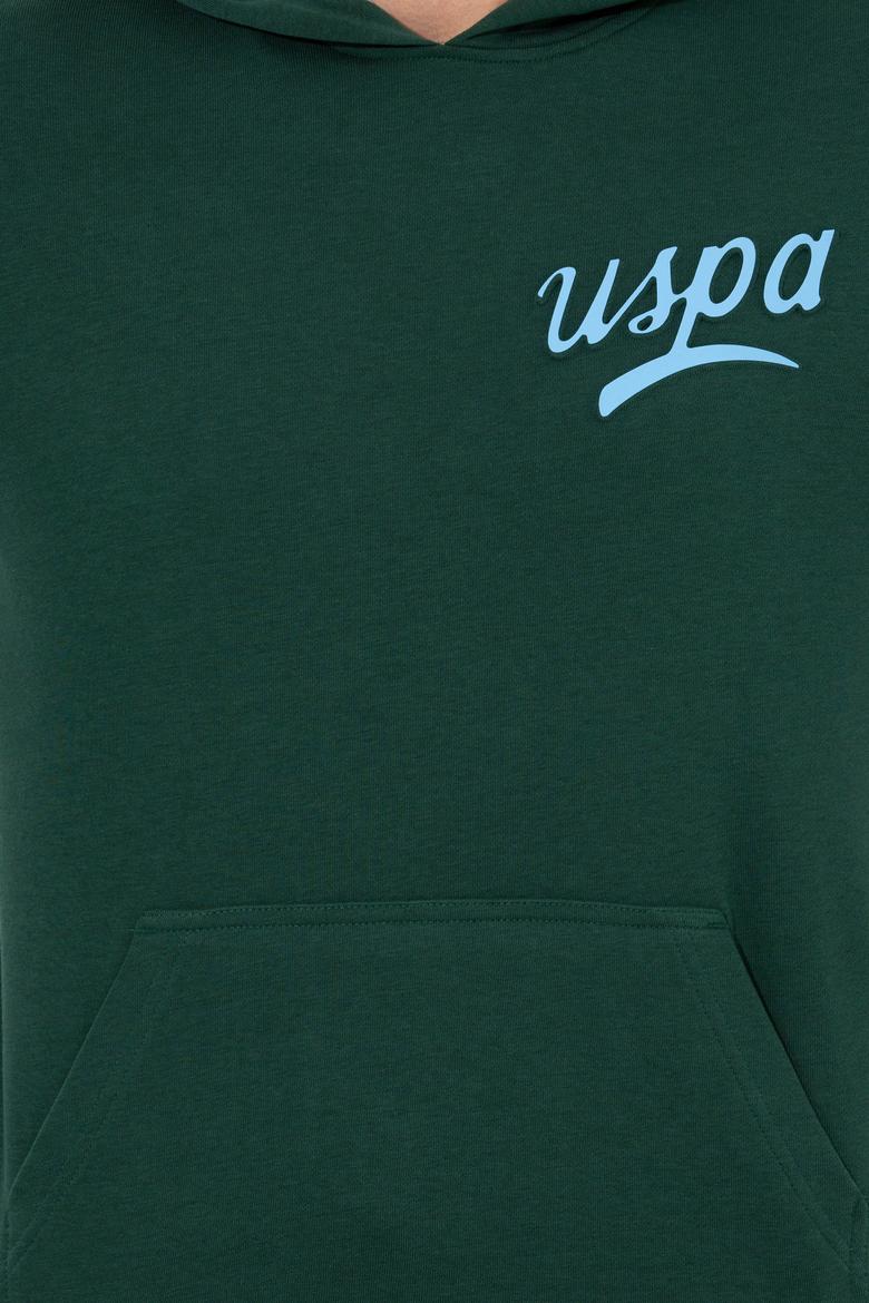 Erkek Yeşil Kapüşonlu Sweatshirt - 50253314013