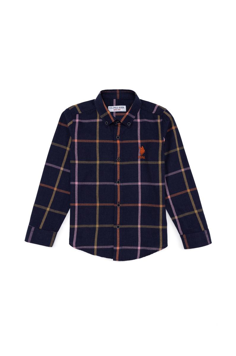 Erkek Çocuk Lacivert Uzun Kollu Gömlek