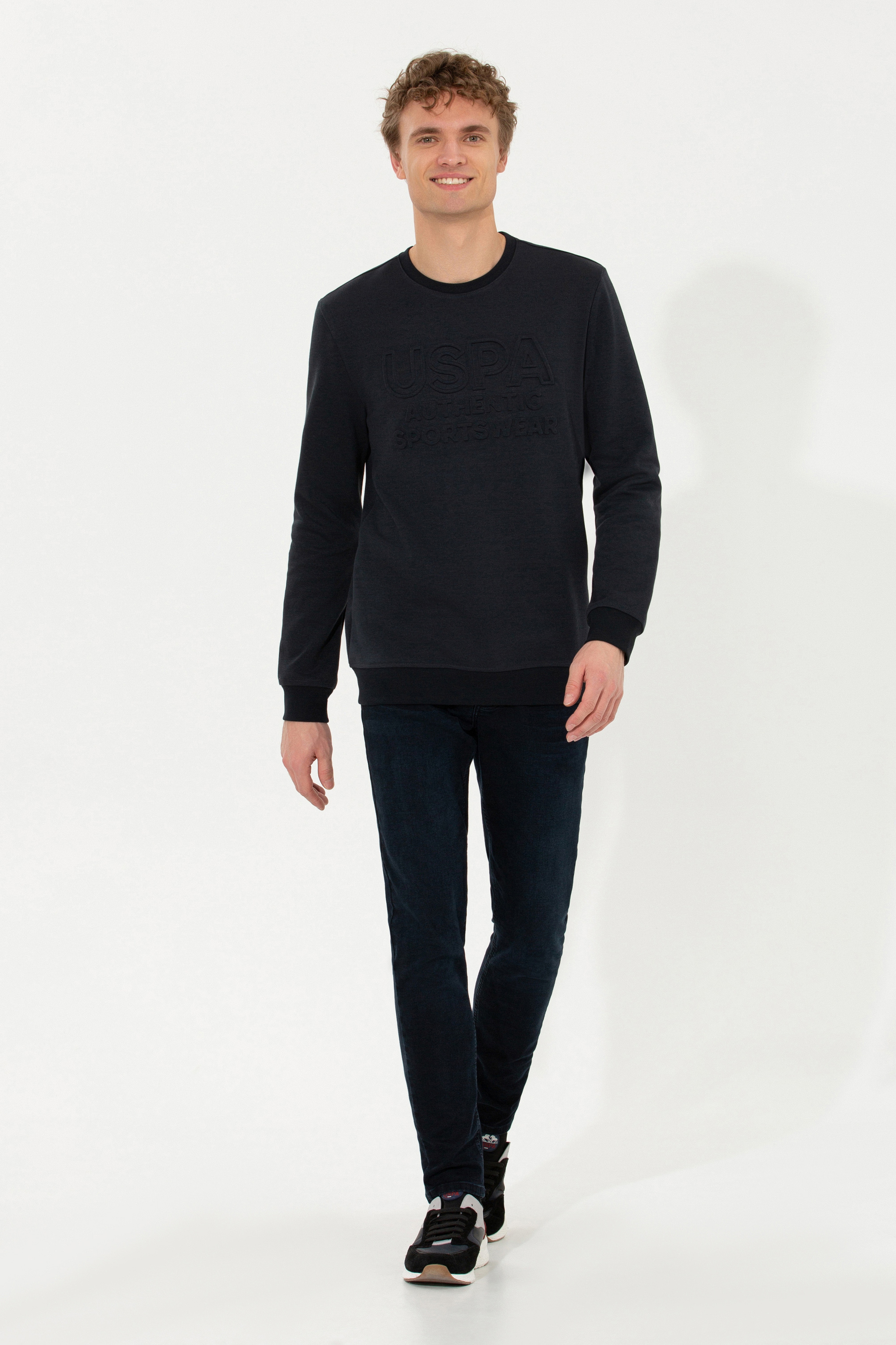 Erkek Lacivert Sweatshirt