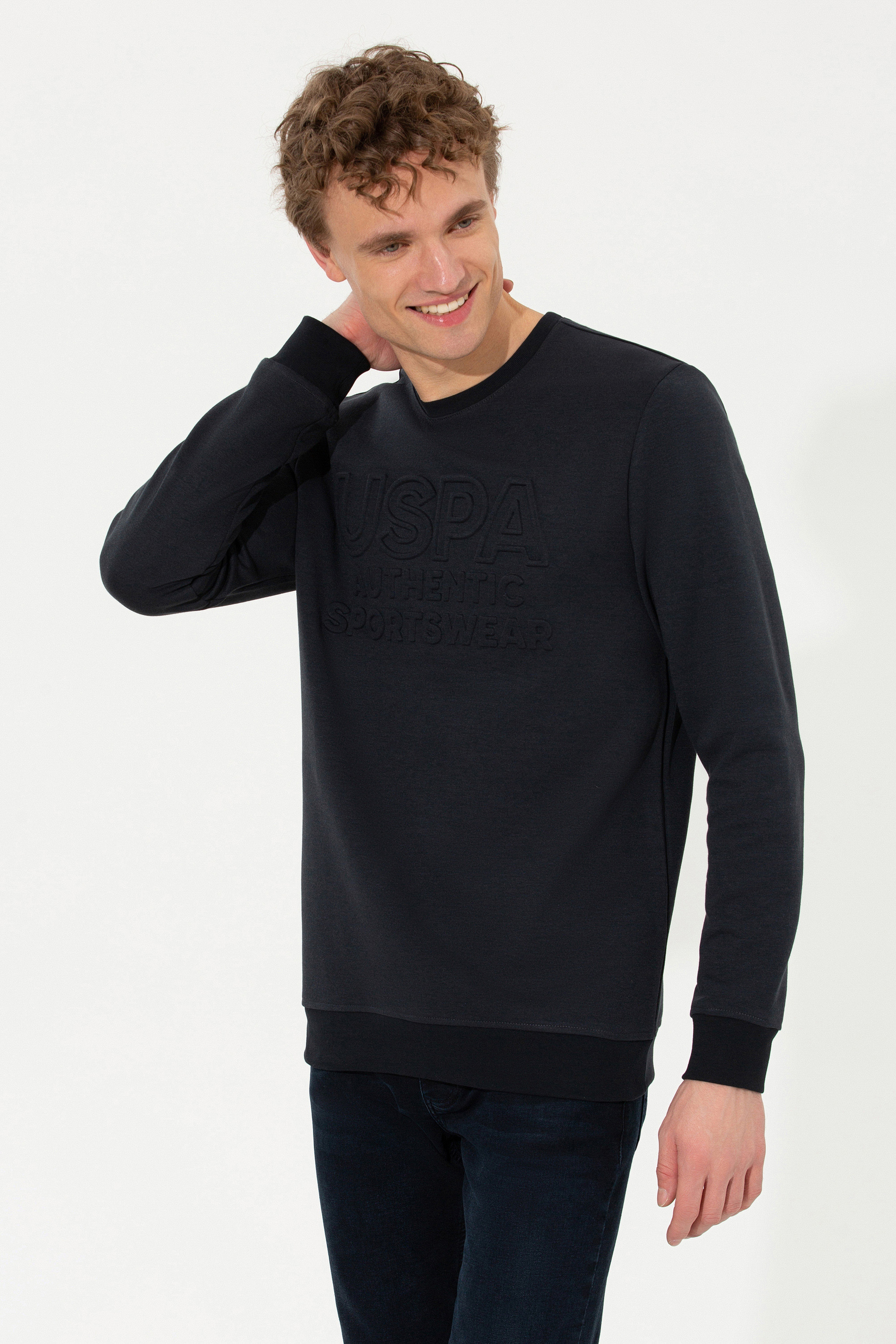 Erkek Lacivert Sweatshirt - Image 1