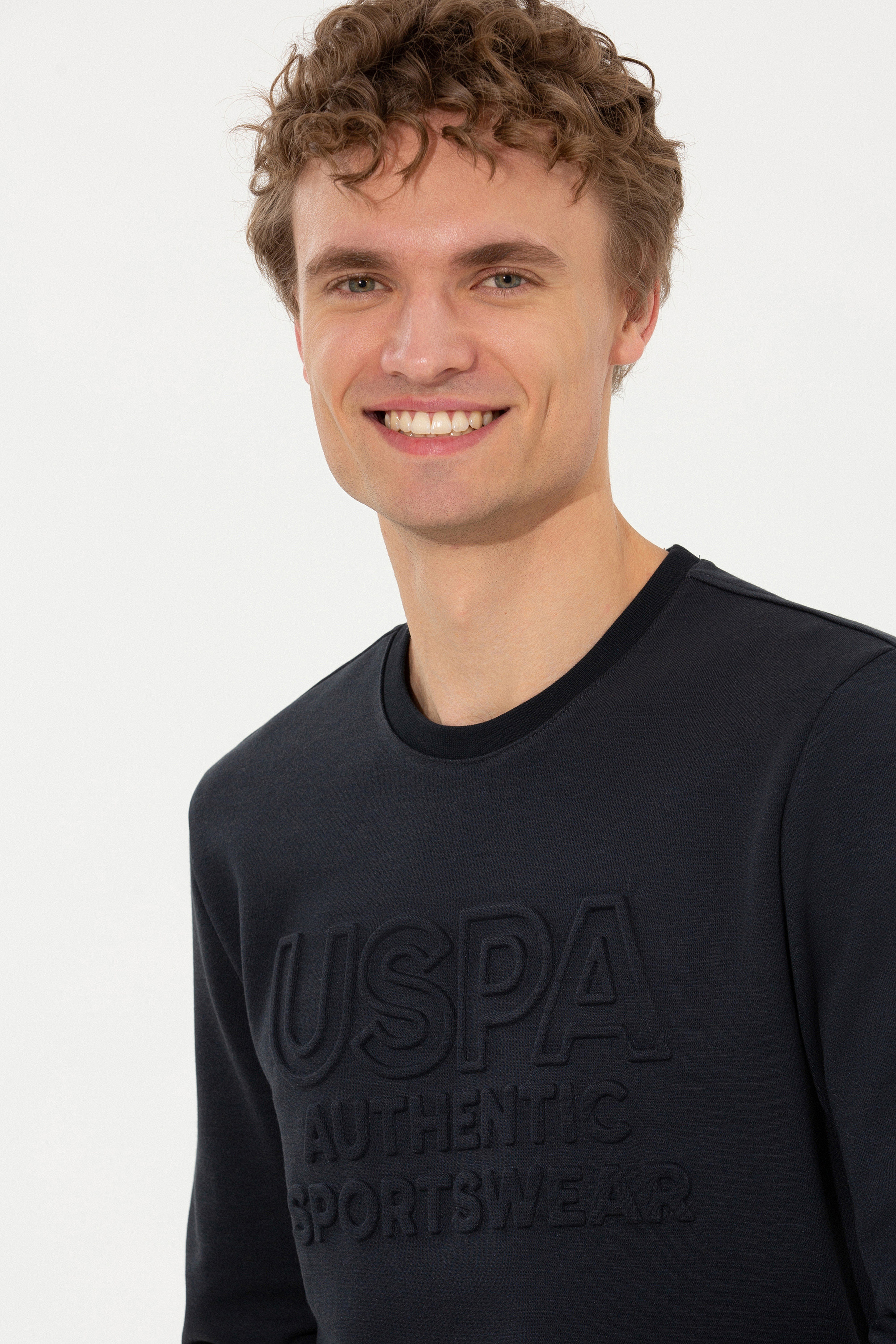 Erkek Lacivert Sweatshirt