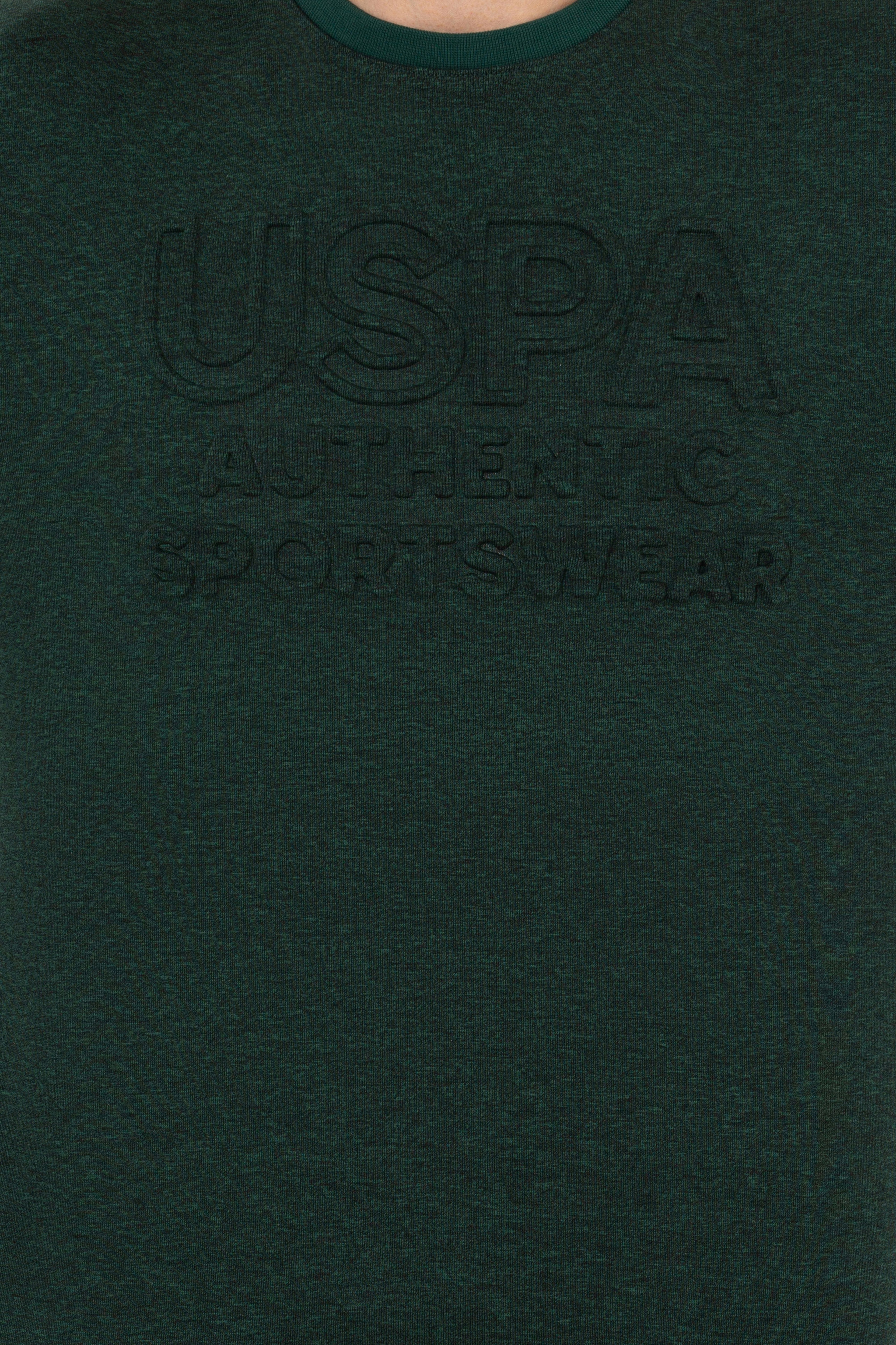 Erkek Yeşil Bisiklet Yaka Sweatshirt - Image 7