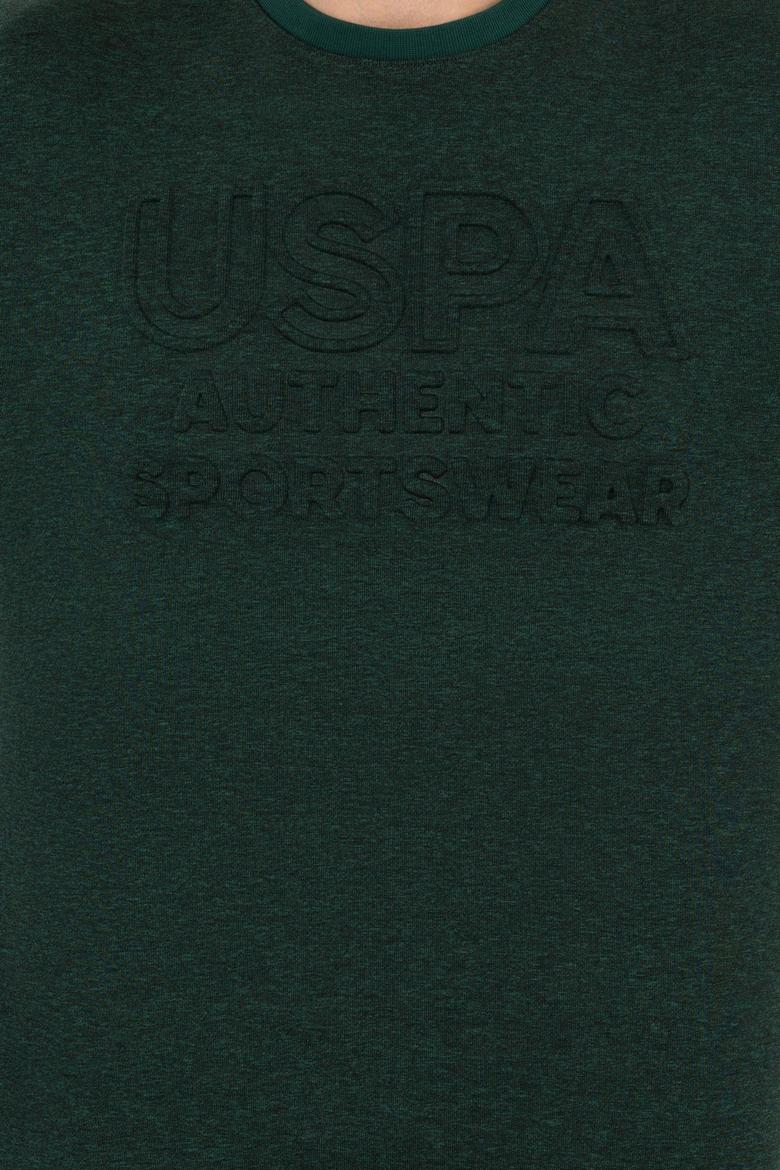 Erkek Yeşil Bisiklet Yaka Sweatshirt - 50253286026