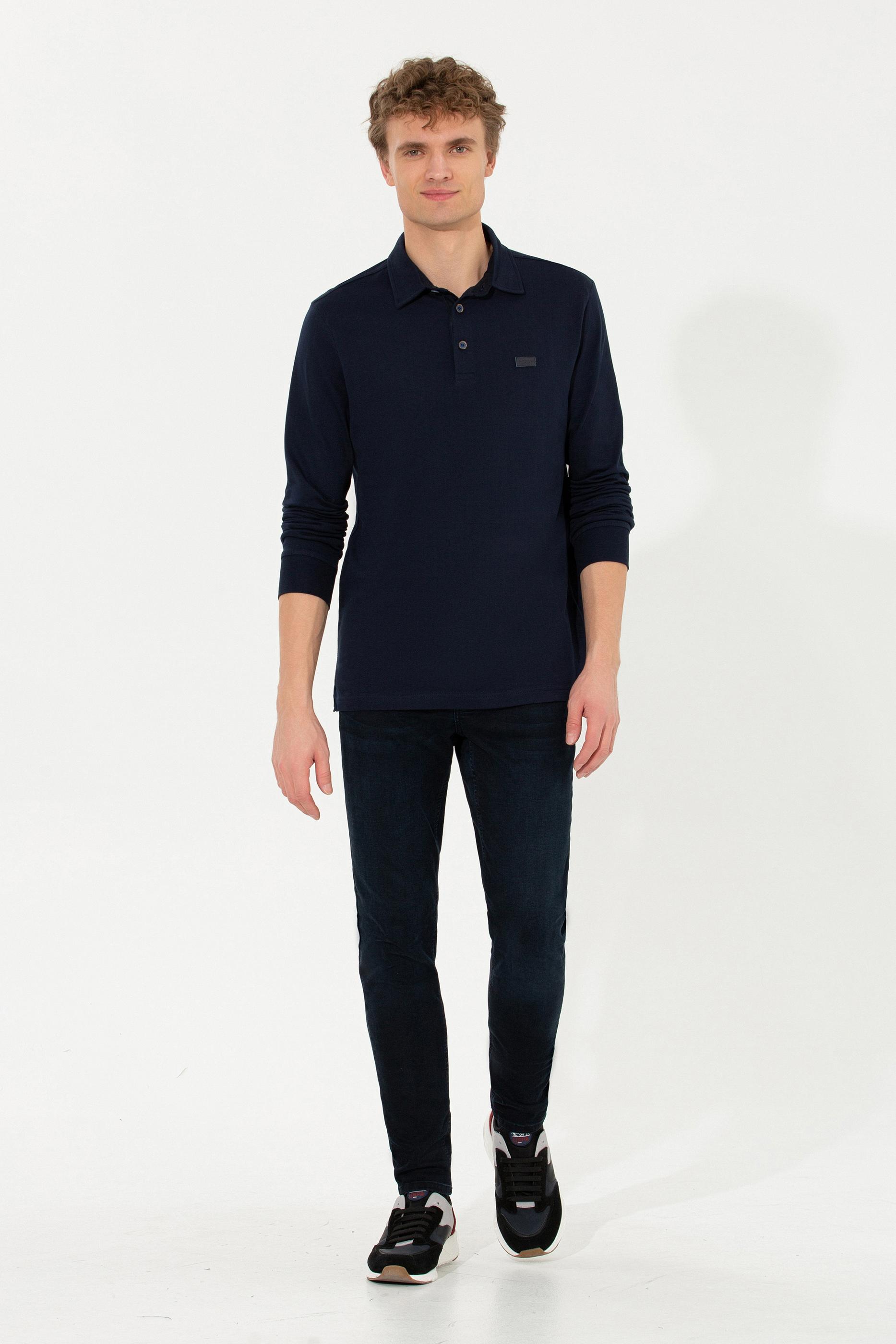 Erkek Lacivert Sweatshirt