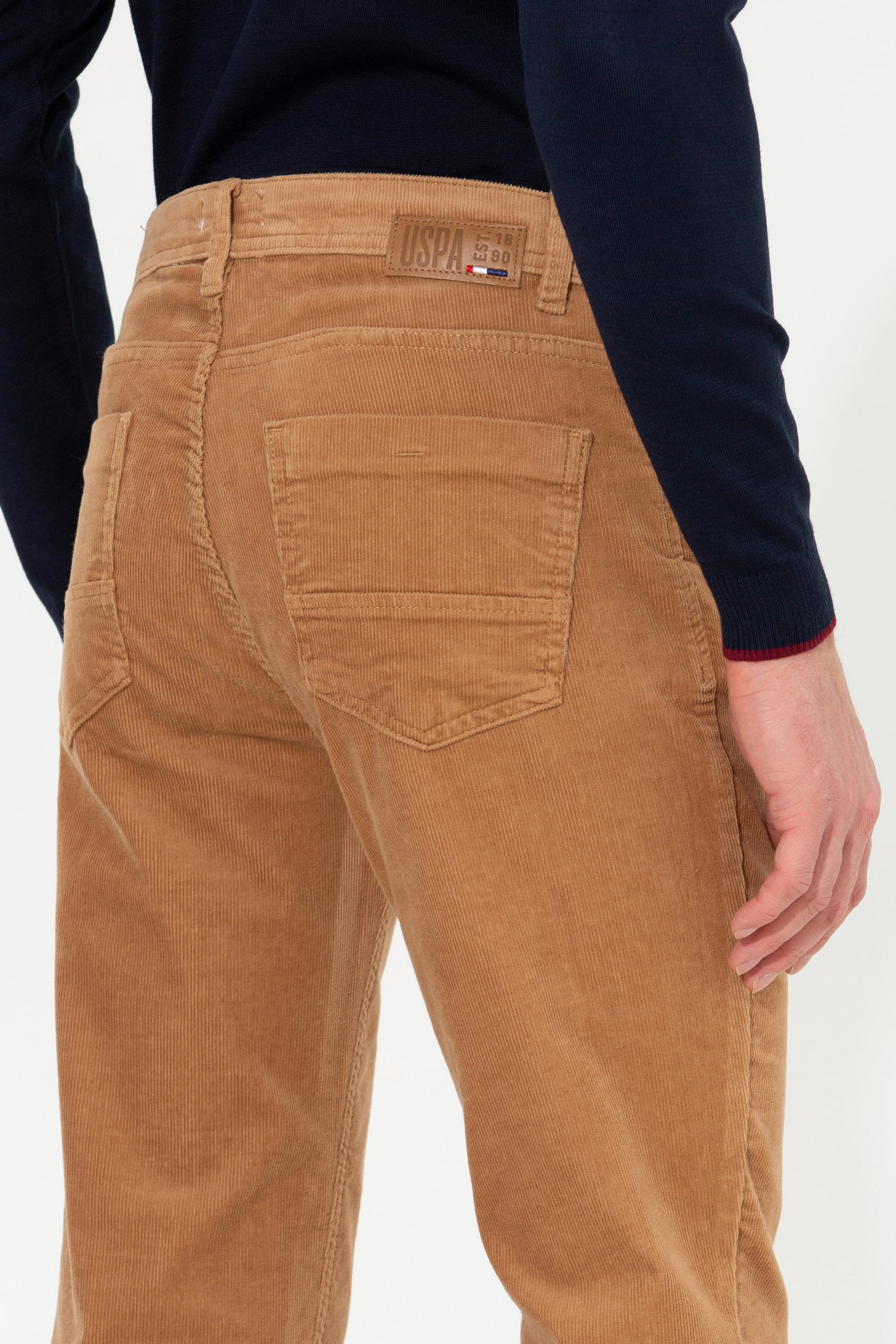 Erkek Slim Fit Taba Kanvas Pantolon - Image 7