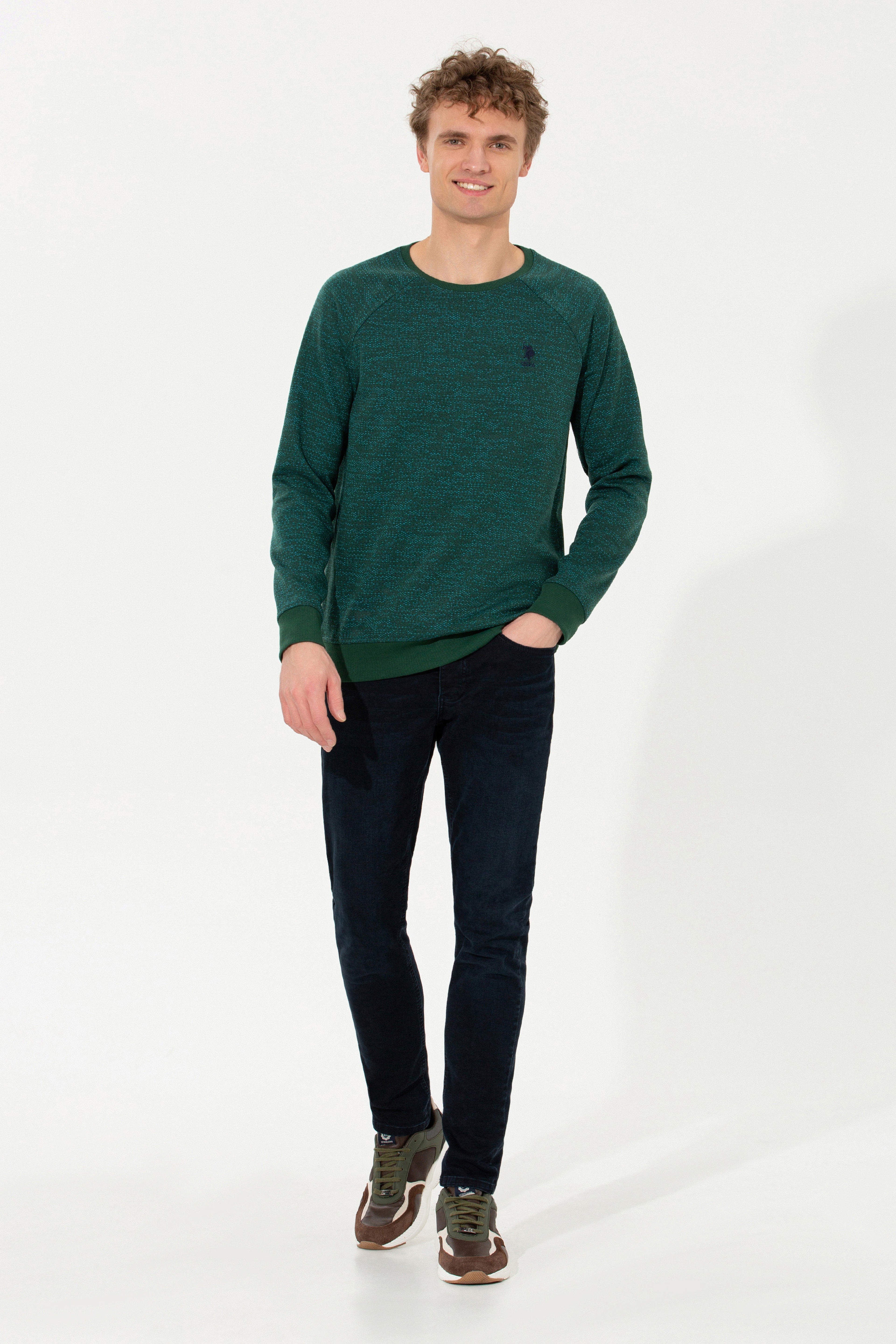 Erkek Yeşil Sweatshirt - Image 4