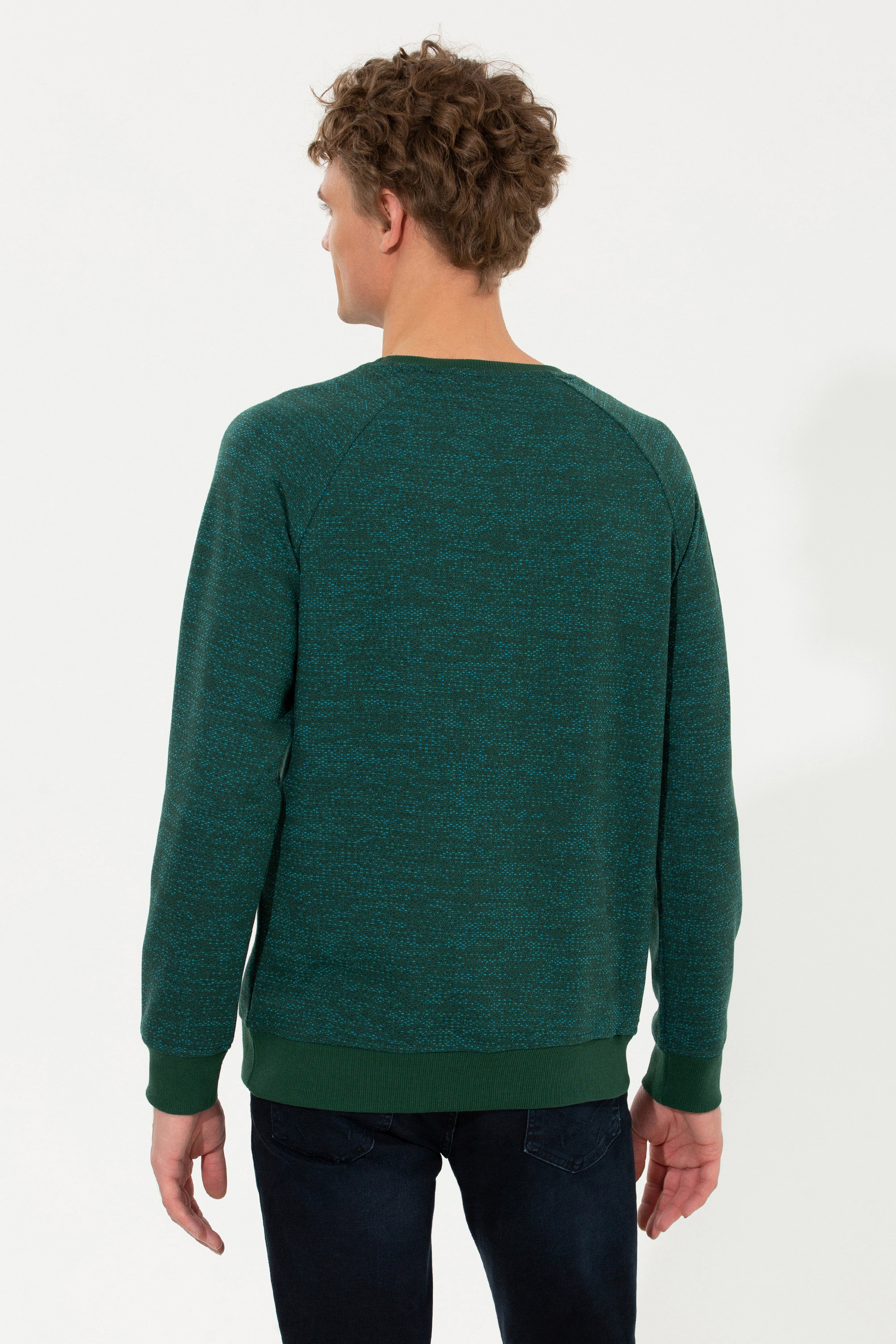 Erkek Yeşil Sweatshirt - Image 5