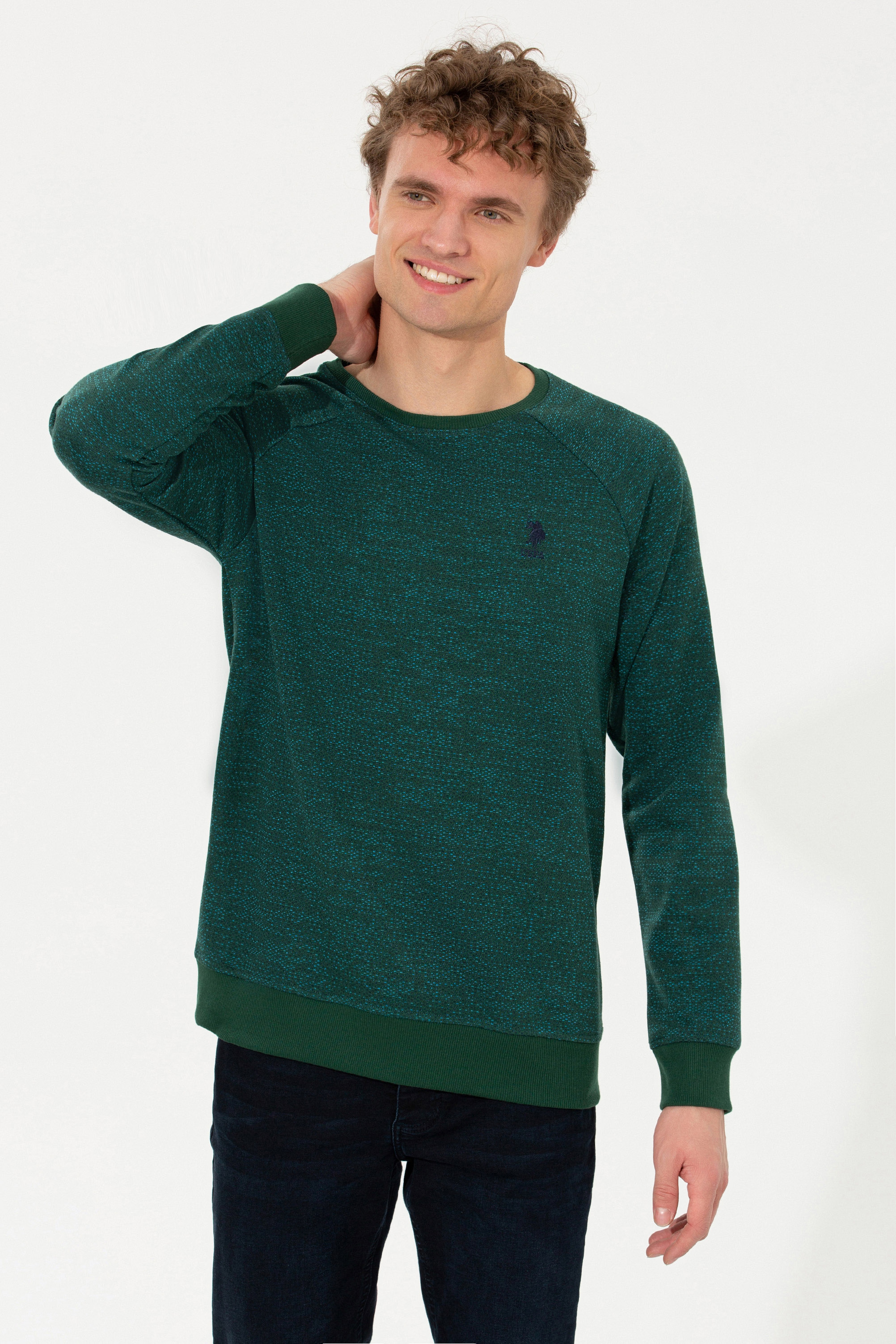Erkek Yeşil Sweatshirt