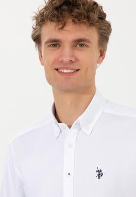 Erkek Beyaz Uzun Kollu Basic Gömlek - 50256697014