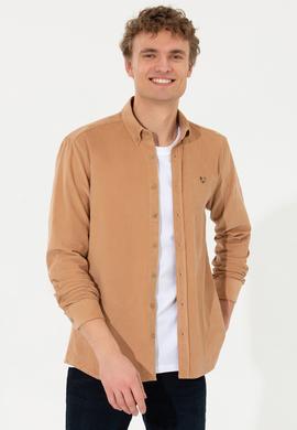 Erkek Camel Uzun Kollu Gömlek - 50256972001
