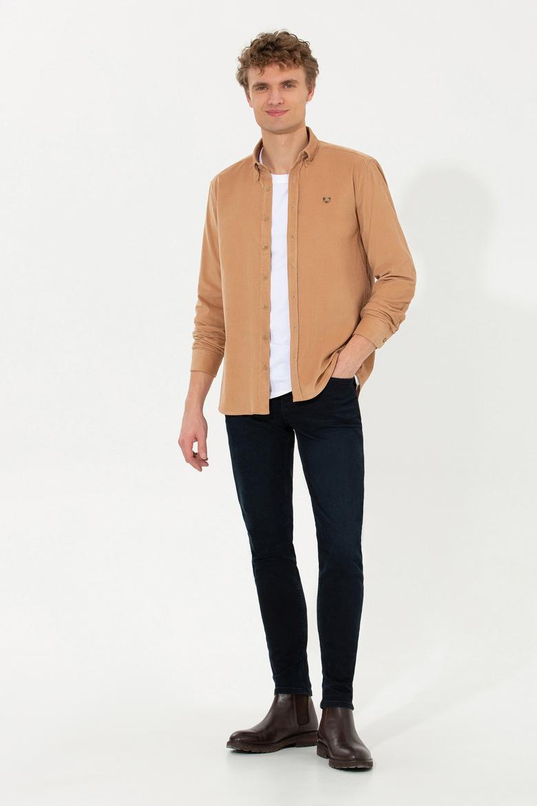 Erkek Camel Uzun Kollu Gömlek - 50256972001
