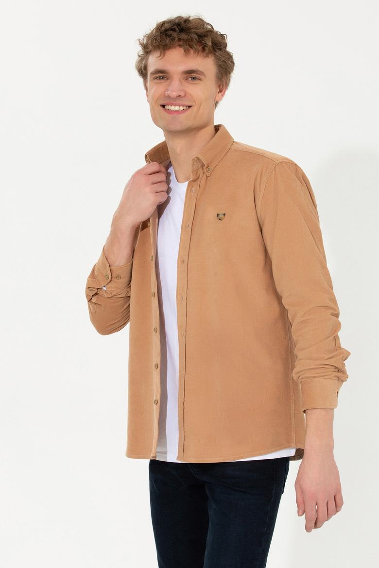 Erkek Camel Uzun Kollu Gömlek - 50256972001