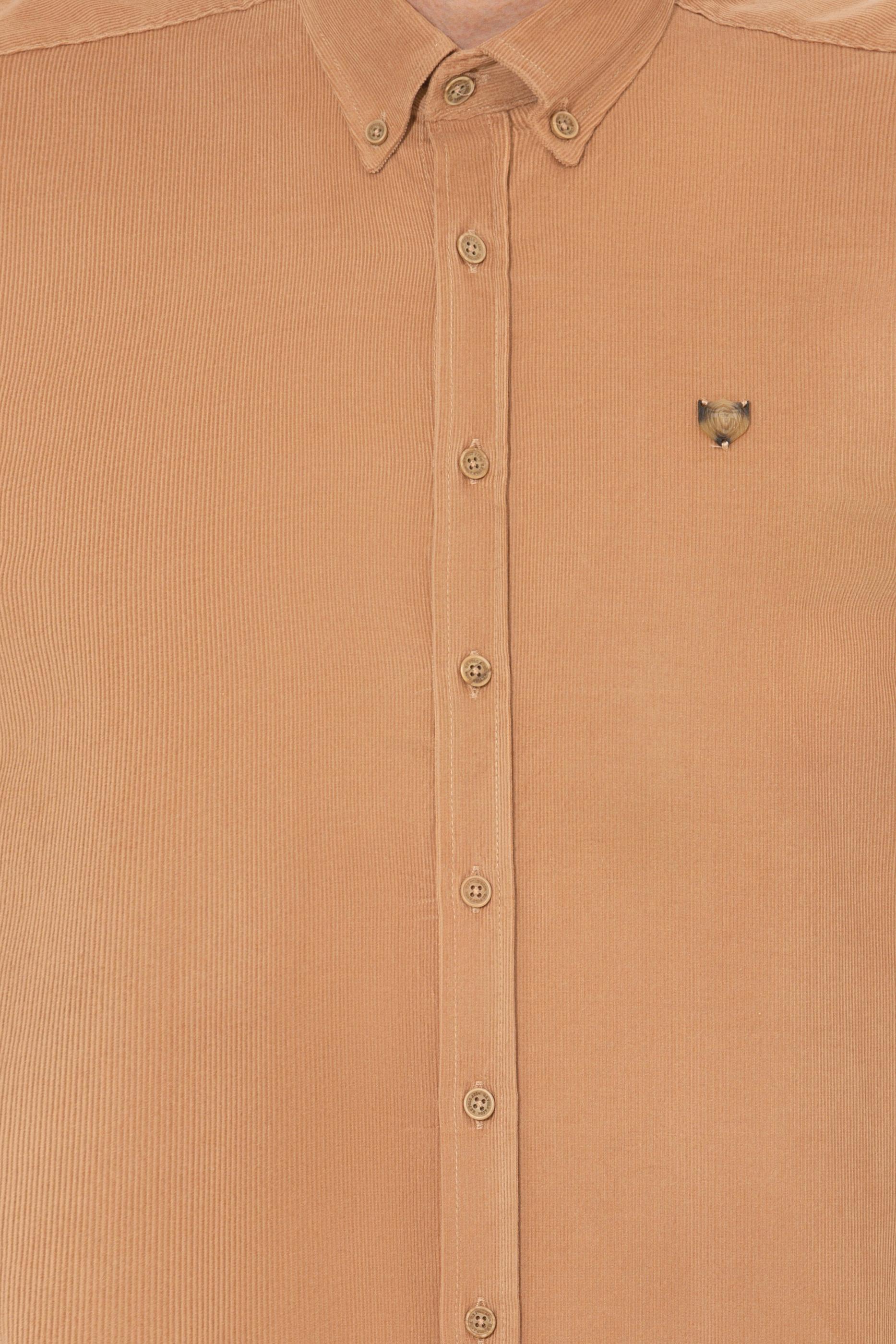 Erkek Camel Uzun Kollu Gömlek