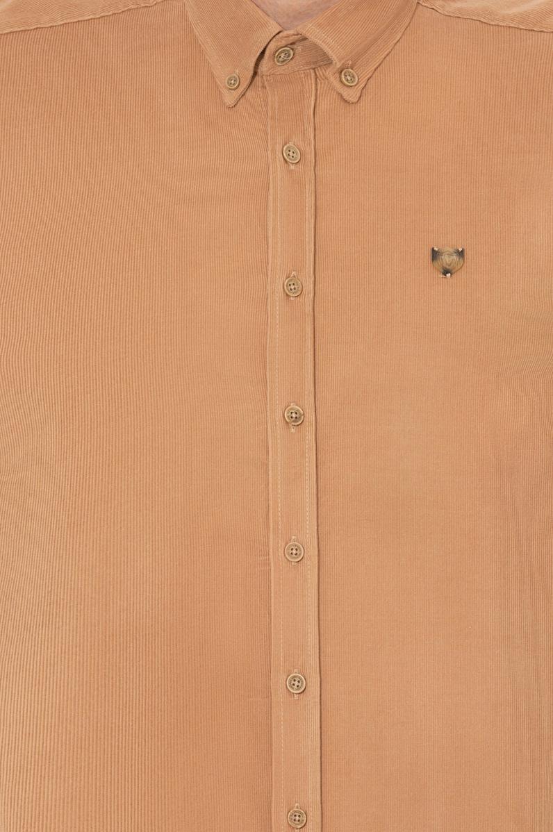 Erkek Camel Uzun Kollu Gömlek