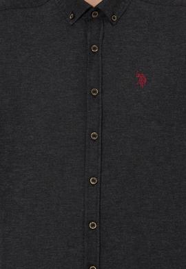 Erkek Siyah Uzun Kollu Basic Gömlek - 50262359028