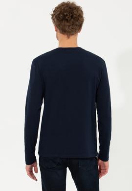 Erkek Lacivert Basic Sweatshirt - 50253131008