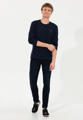 Erkek Lacivert Basic Sweatshirt - 50253131008