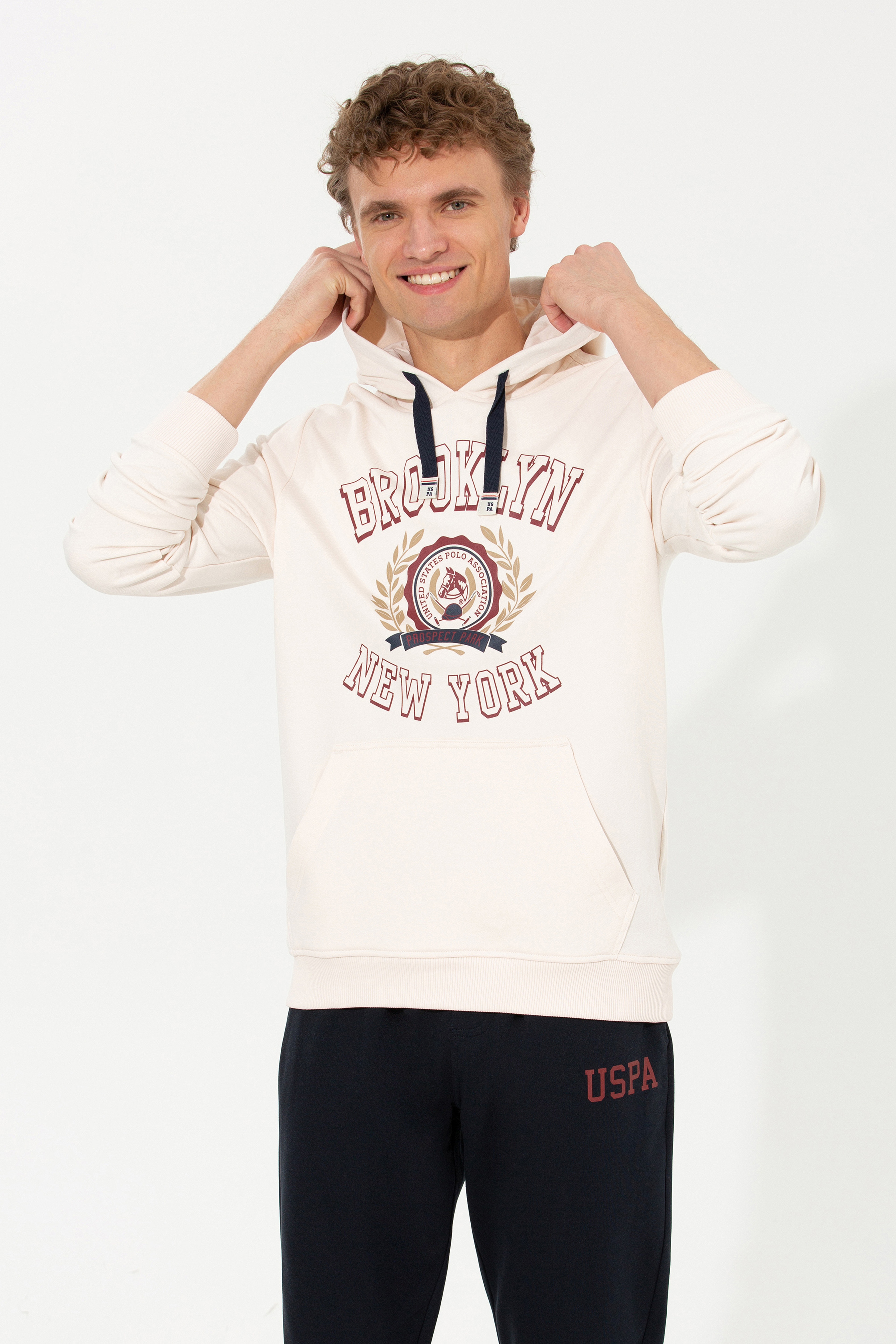 Erkek Ekru Sweatshirt