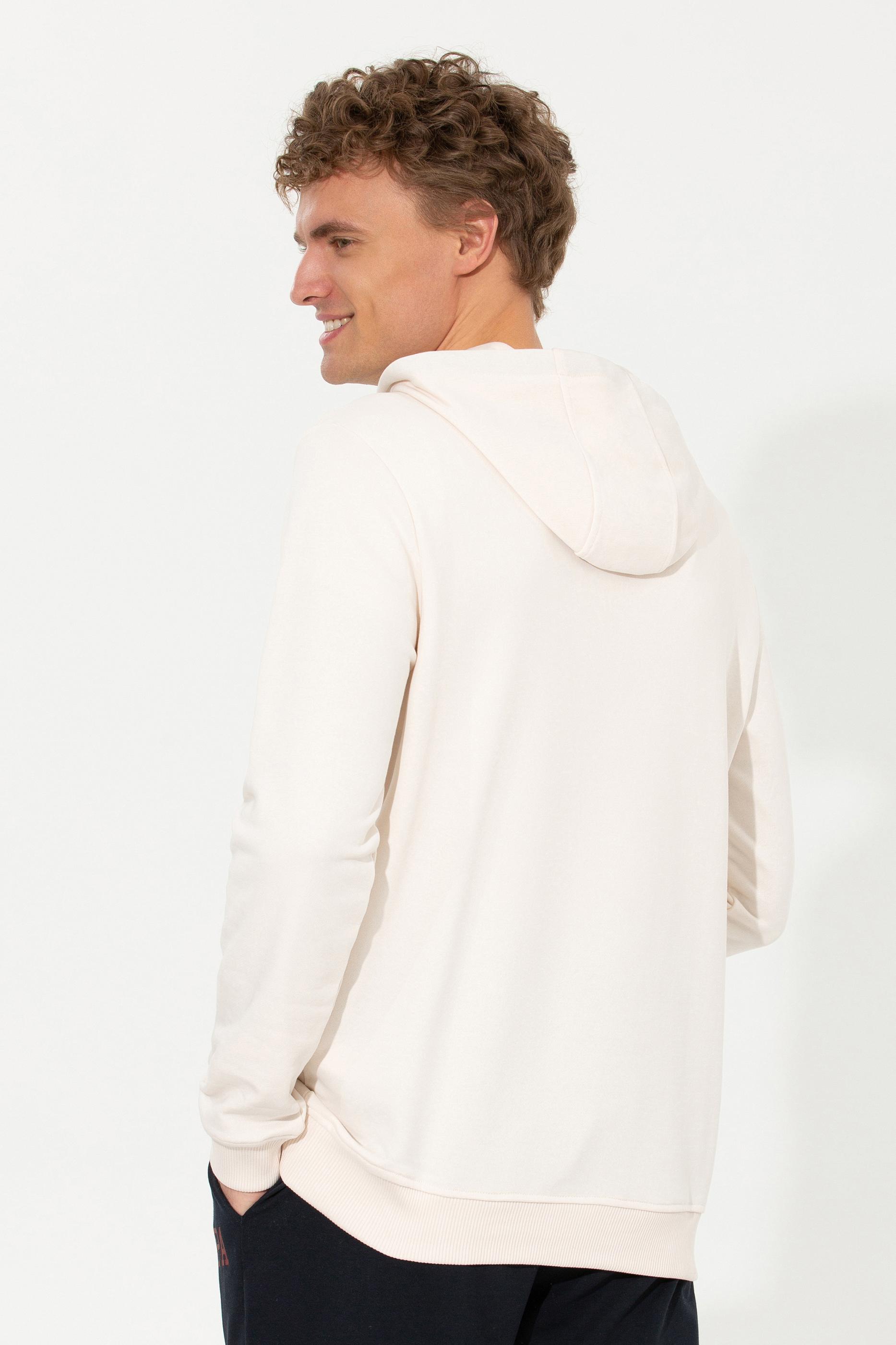 Erkek Ekru Sweatshirt