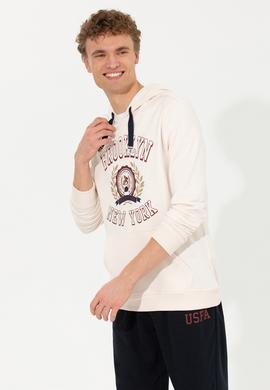 Erkek Ekru Sweatshirt - 50253013017