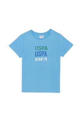 Çocuk Turkuaz Bisiklet Yaka Tişört - 50266022023