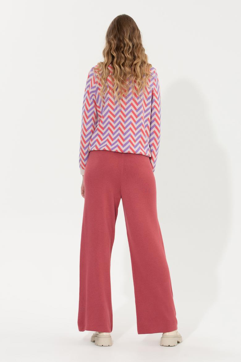 Kadın Pembe Triko Pantolon - 50259636020