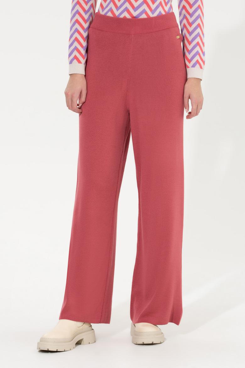 Kadın Pembe Triko Pantolon - 50259636020