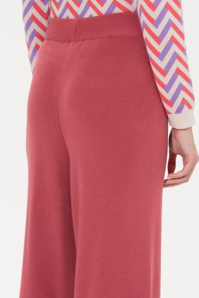 Kadın Pembe Triko Pantolon - 50259636020