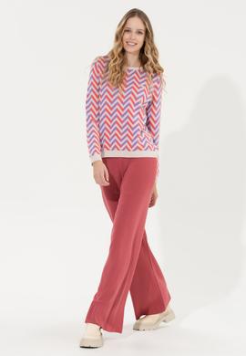 Kadın Pembe Triko Pantolon - 50259636020