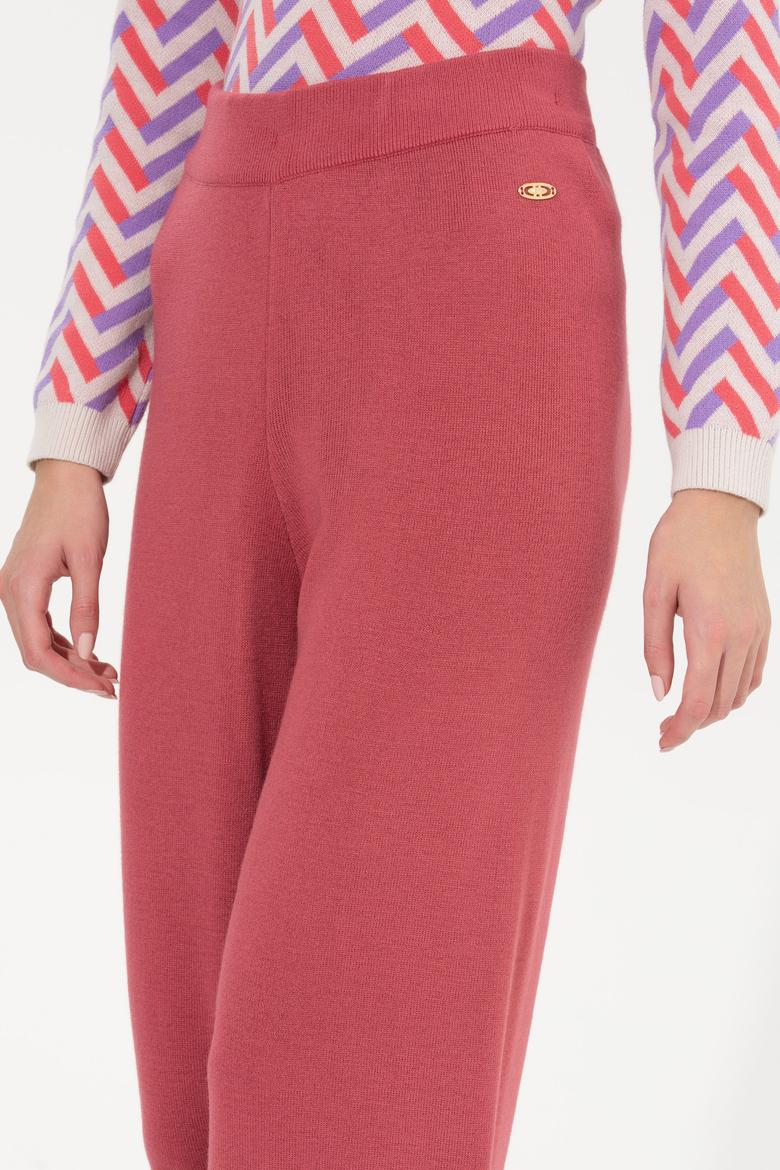 Kadın Pembe Triko Pantolon - 50259636020