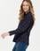 Kadın Lacivert Uzun Kollu Gömlek
