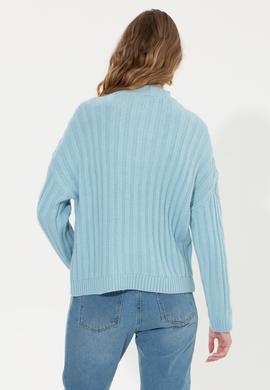 Kadın Mavi Kazak - 50253674014