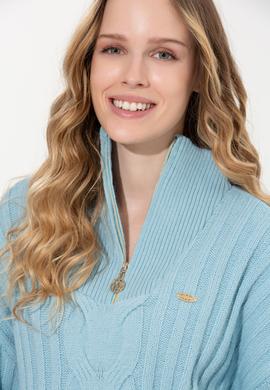 Kadın Mavi Kazak - 50253674014