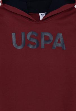 Çocuk Vişne Basic Kapüşonlu Sweatshirt - 50253477045