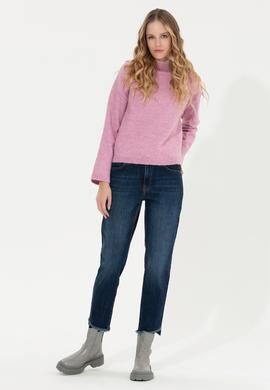 Kadın Mavi Jean Pantolon - 50256764004