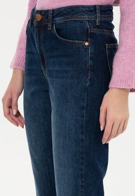 Kadın Mavi Jean Pantolon - 50256764004